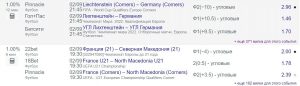 Вилки в футболе